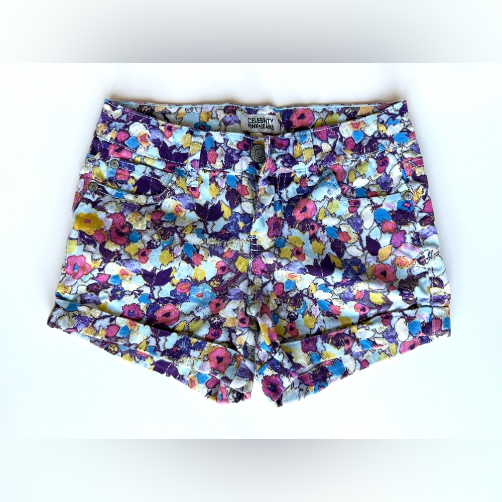 Floral Jean Shorts